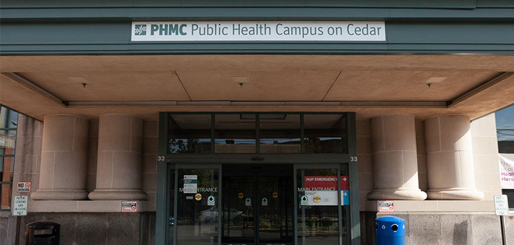 PHMC Health Center on Cedar Entrance