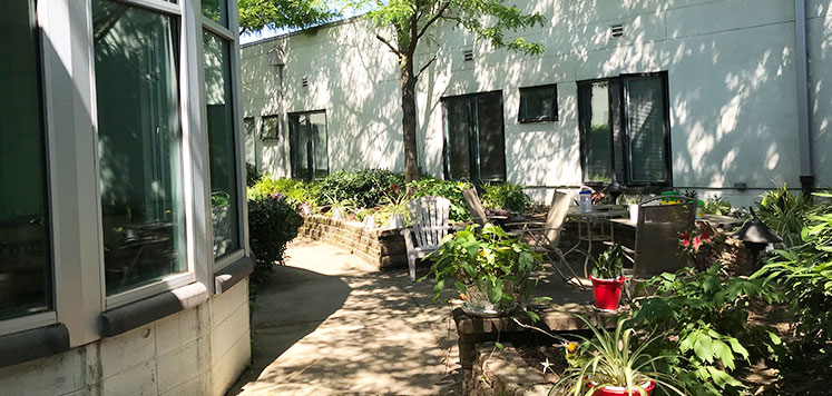 Serenity Court courtyard